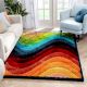 Modern Multicolor Geometric Rug